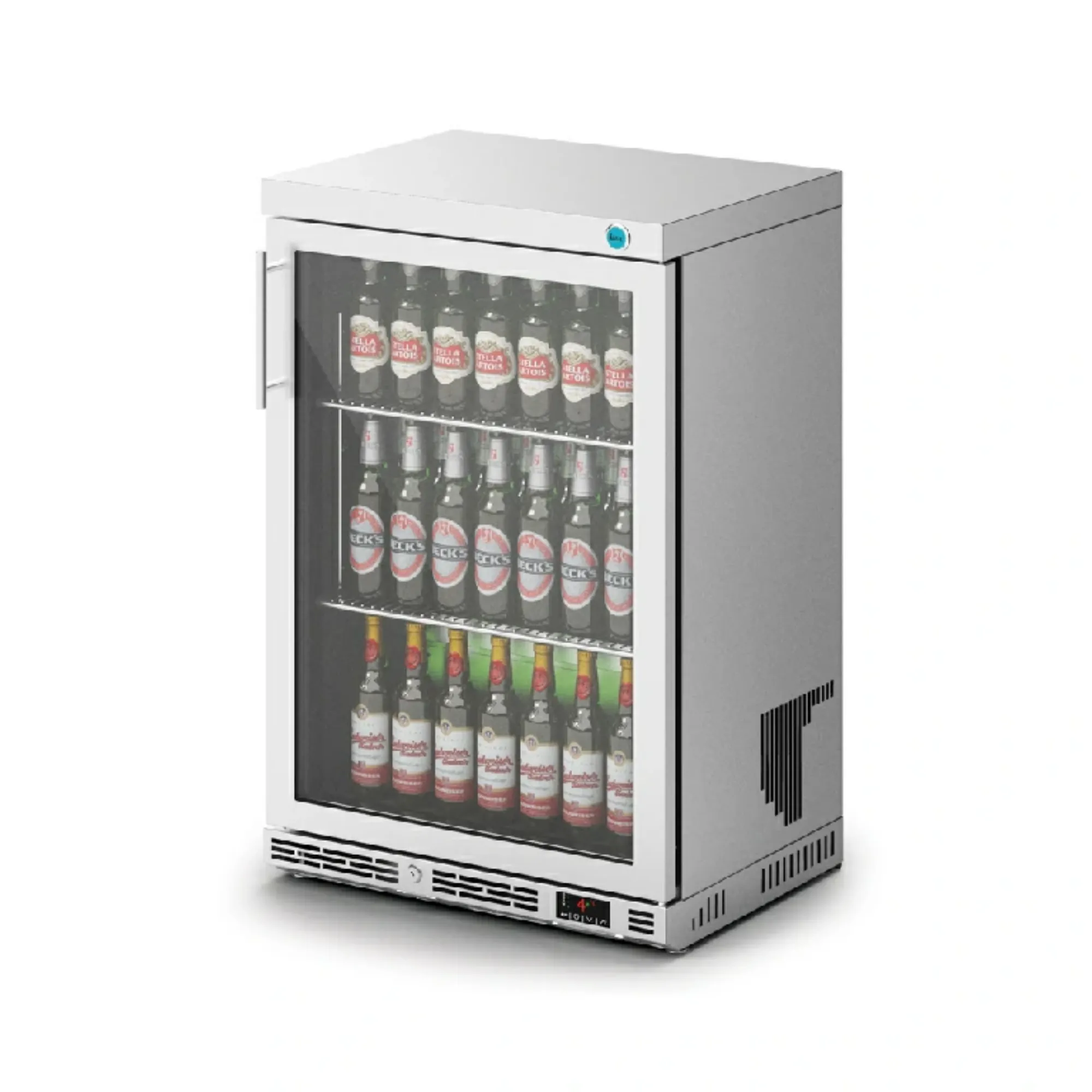 Picture of IMC Ventus V60 Single Glass Door Display Bottle Cooler Stainless Steel - F76/153
