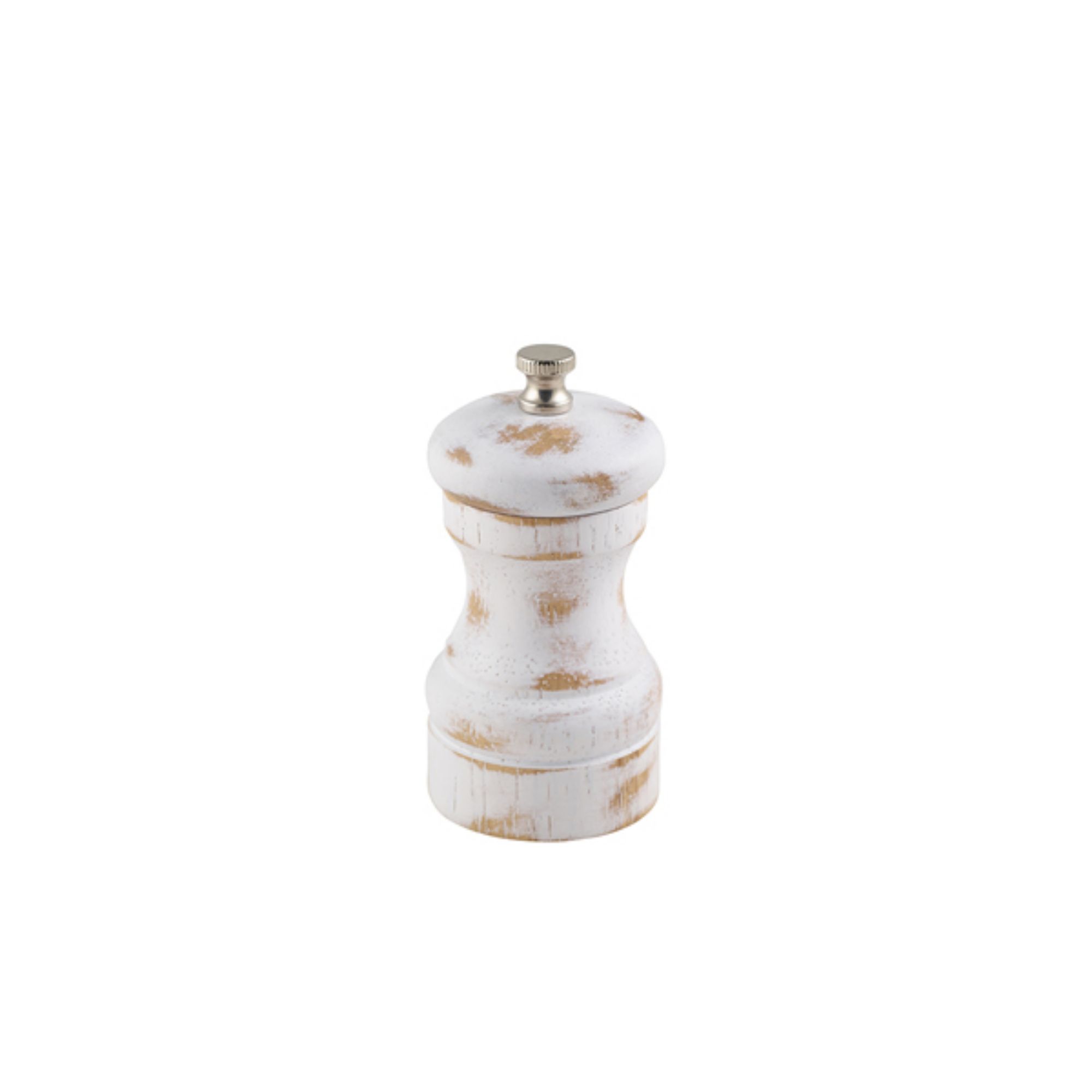 Picture of White Wash Salt/Pepper Grinder 10cm - SPWD10W