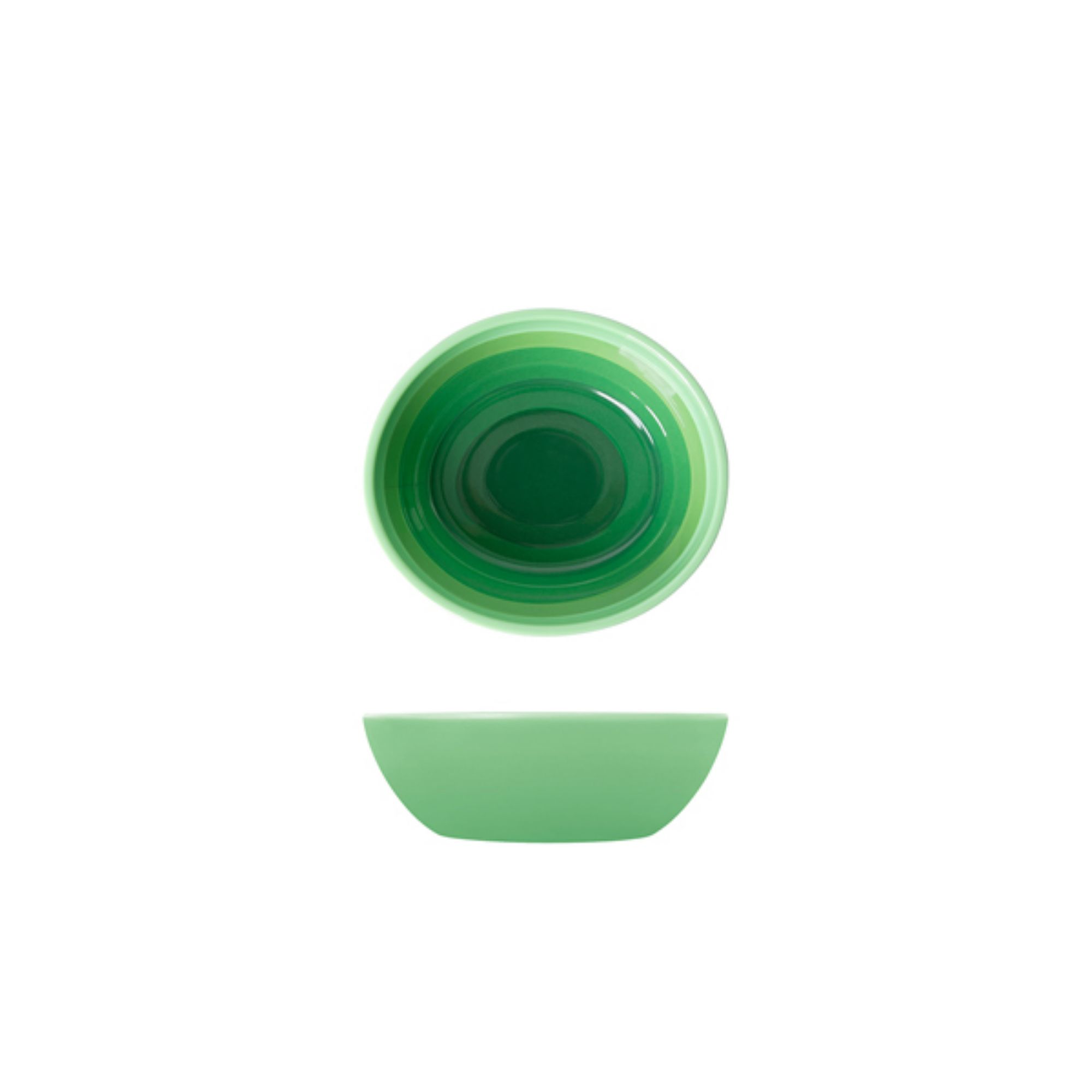 Picture of Shoots Green Atlantis Melamine Oval Bowl 15 x 13.5 x 5cm - AL152857