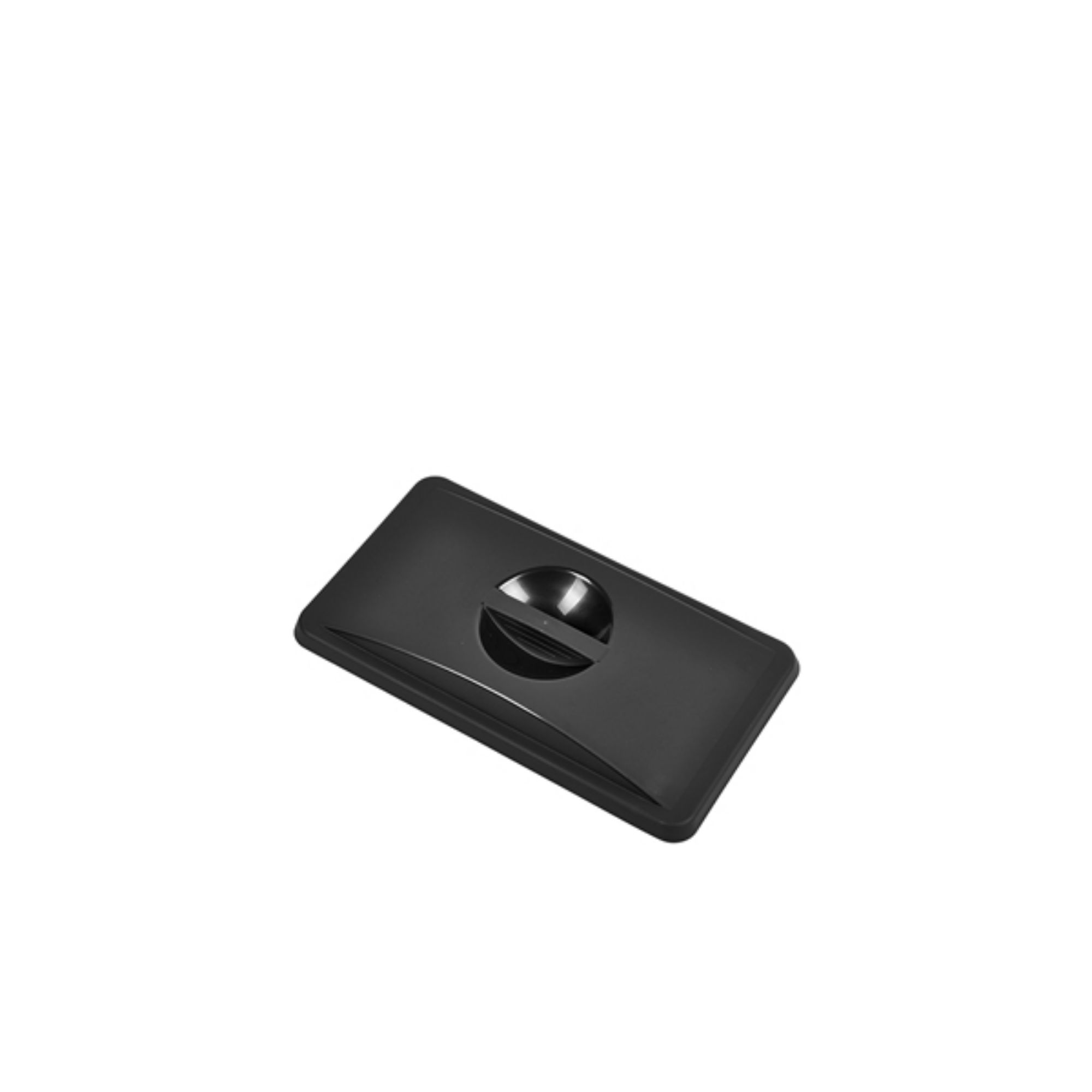 Picture of Black Closed Lid For Slim Recycling Bin - 23433090