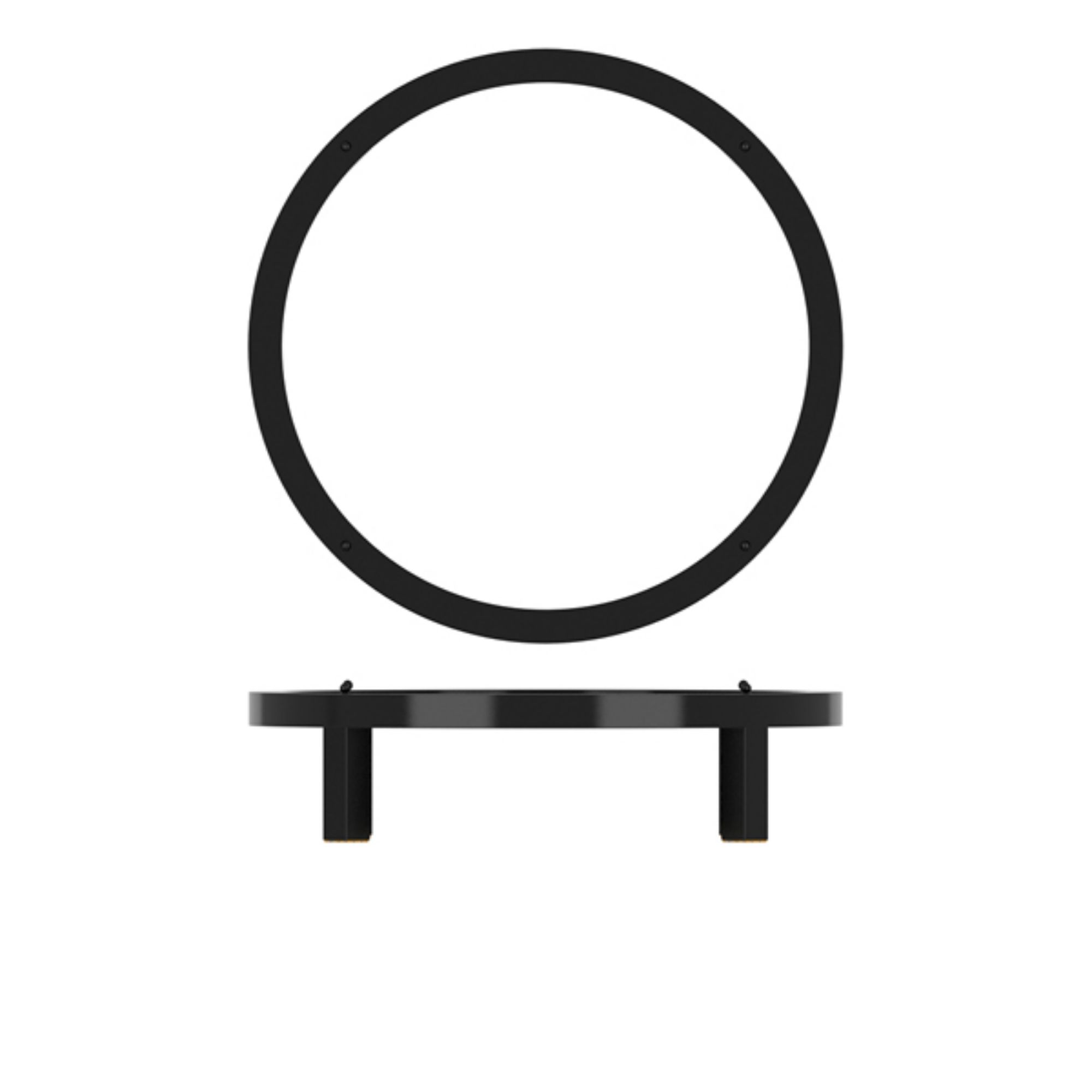 Picture of Black Luxor Metal Round Riser 28.5 x 7cm - LX281902