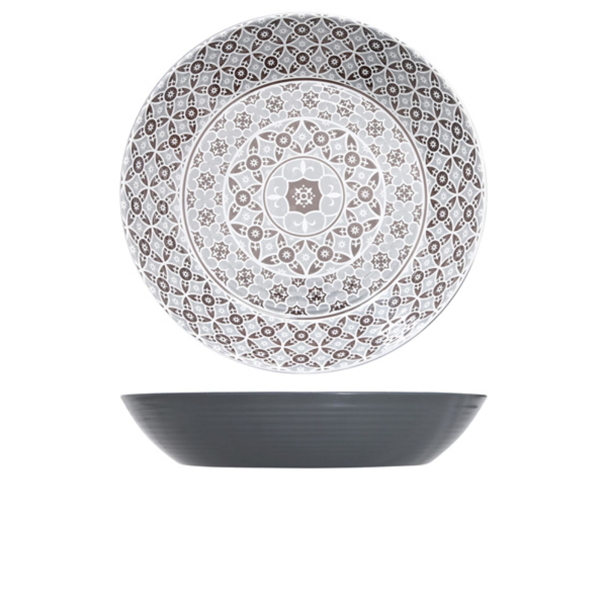 Picture of Grey Marrakesh Melamine Bowl 42.5 x 8cm - MK430939