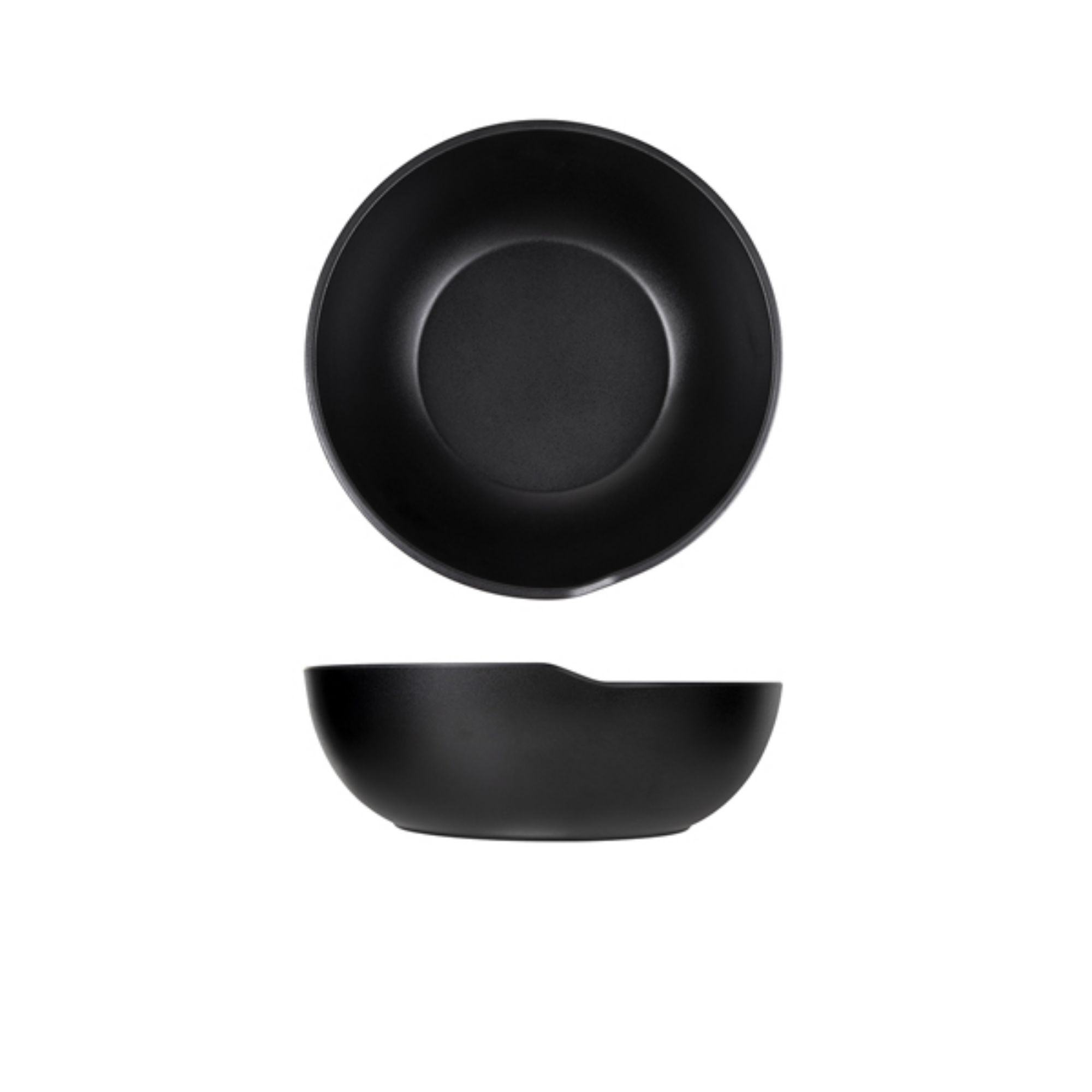 Picture of Black Copenhagen Round Melamine Bowl 20 x 7.5cm - CP200902