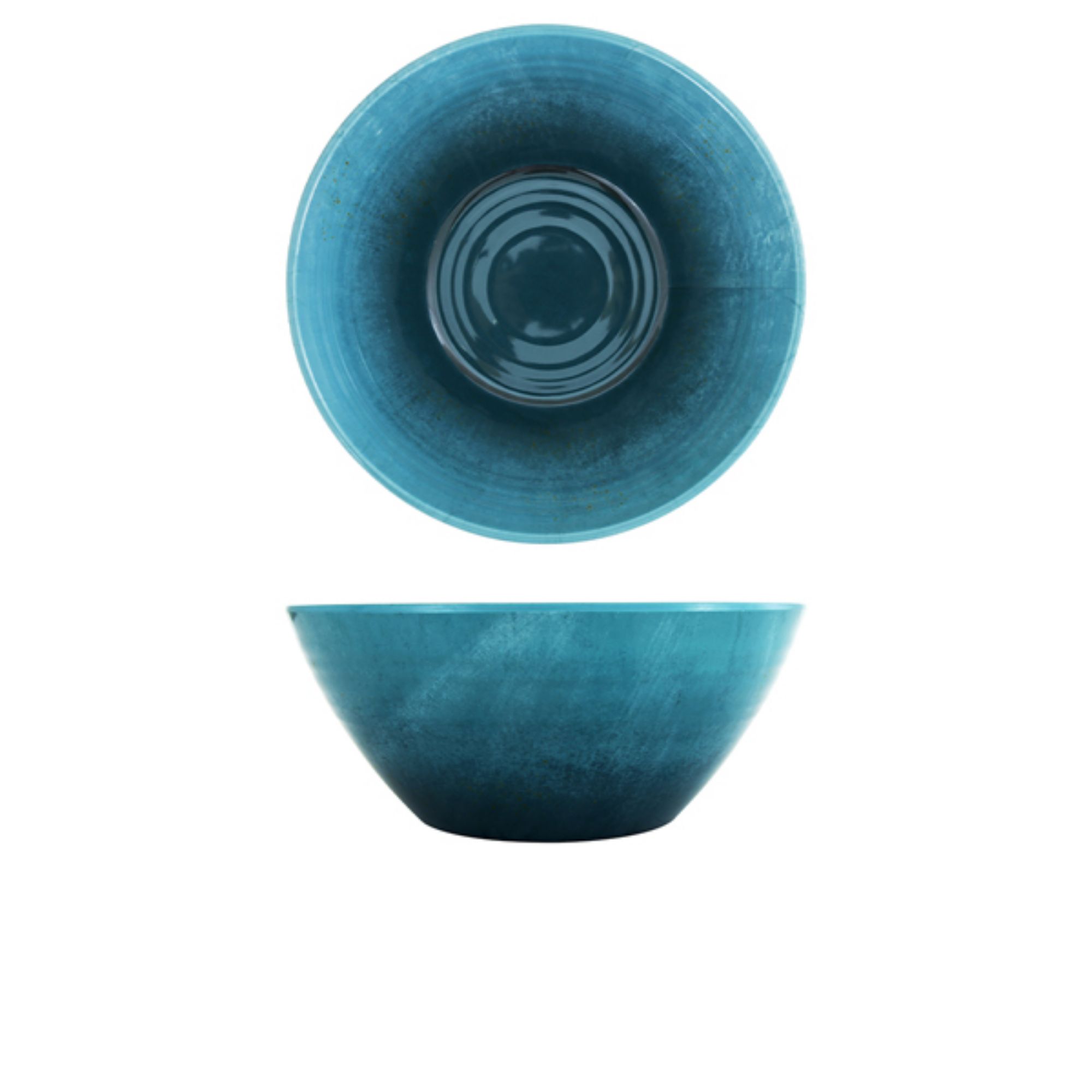 Picture of Light Blue Glazed Melamine Casablanca Bowl 24.5 x 10cm - CA240937