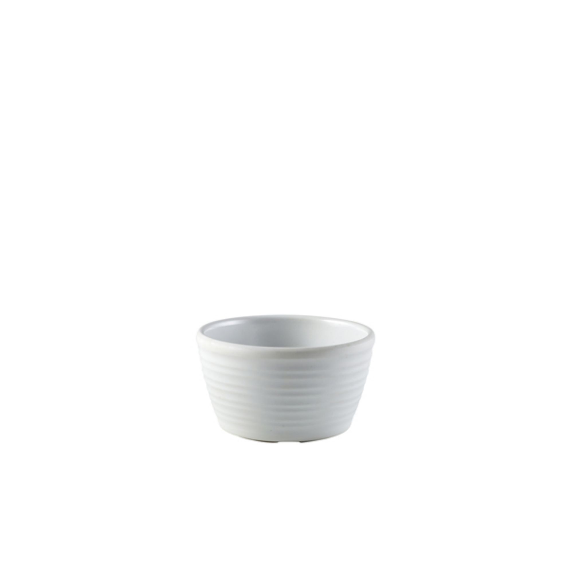 Picture of GenWare Melamine Matt White Ripple Ramekin 56ml/2oz - R278-02