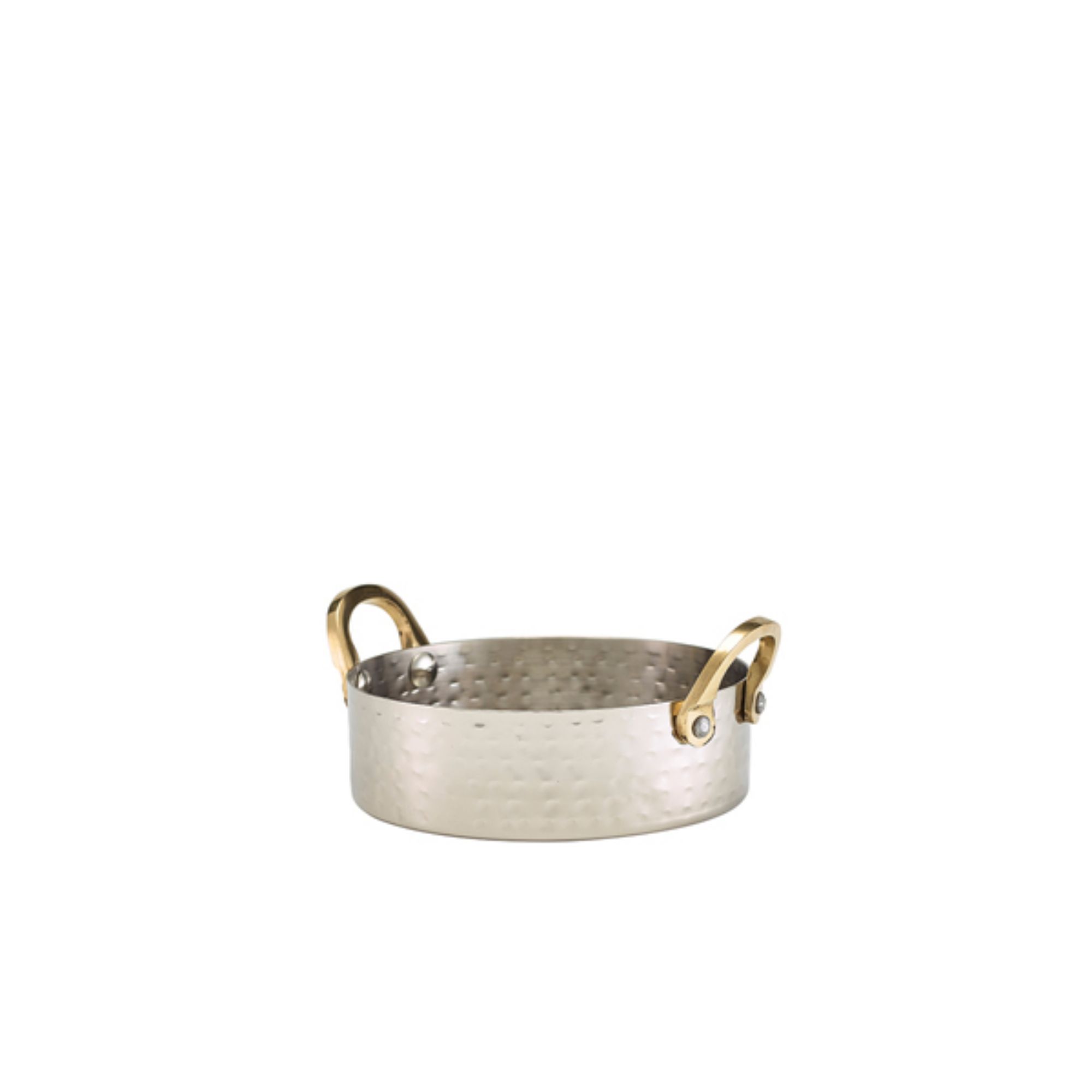 Picture of Mini Hammered Stainless Steel Casserole Dish 12 x 3.5cm - MHCD12