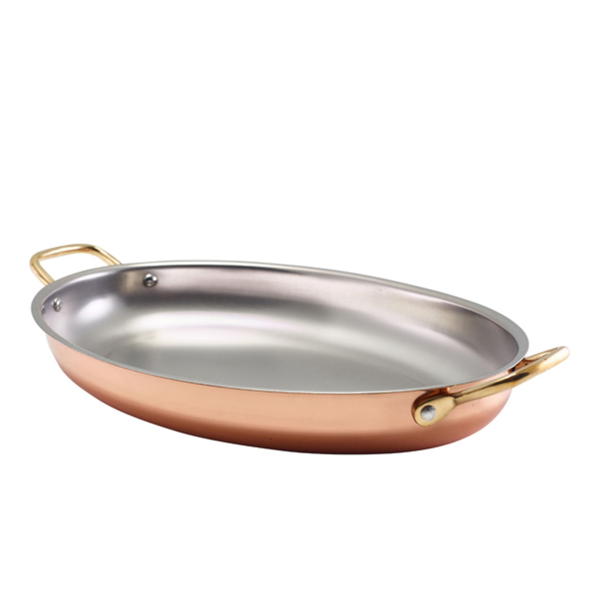 Picture of GenWare Copper Plated Oval Dish 34 x 23cm - SSD34C