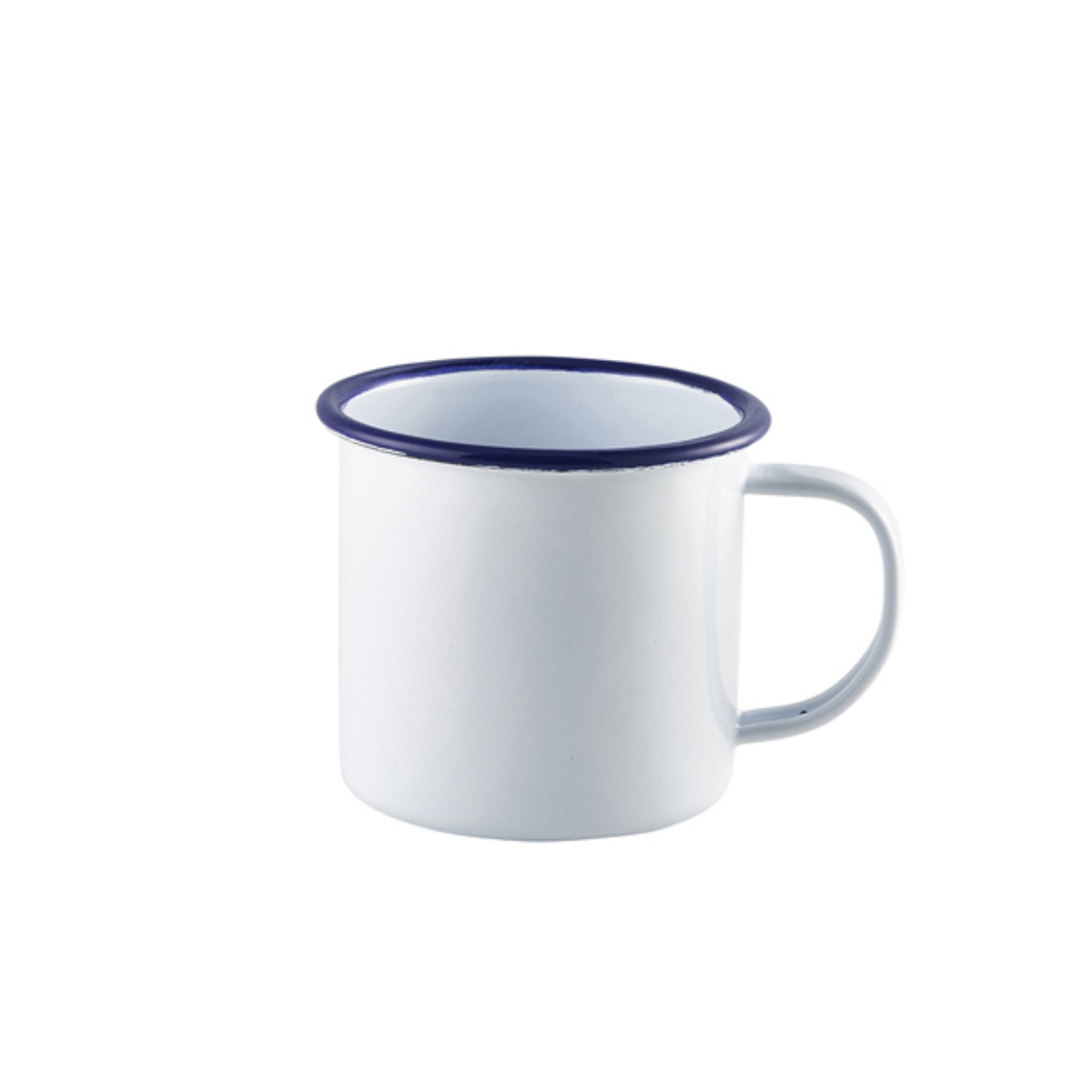 Picture of Enamel Mug White with Blue Rim 36cl/12.5oz - 50008