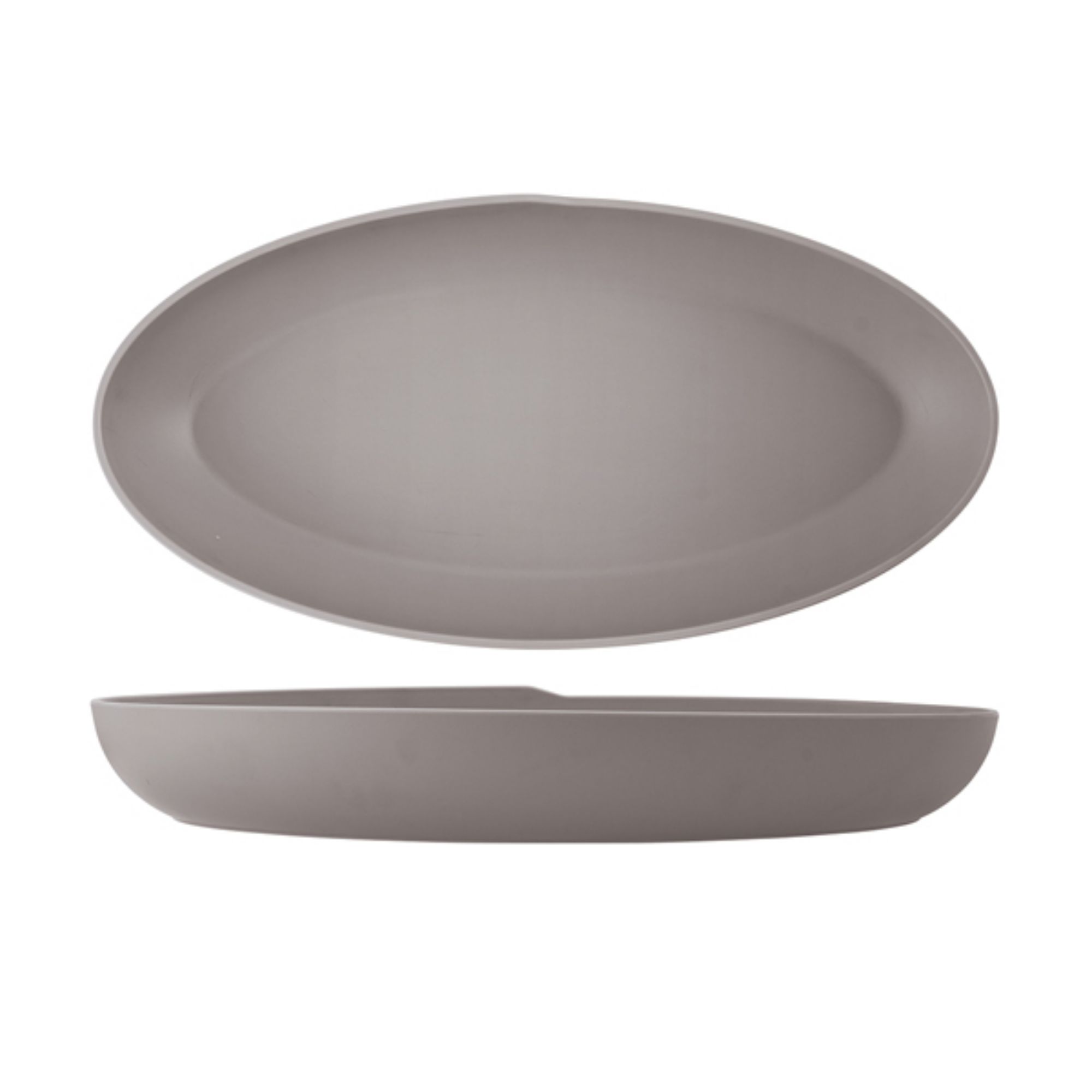 Picture of Sand Brown Copenhagen Oval Melamine Deep Dish 55 x 27.5 x 7.5cm - CP550146
