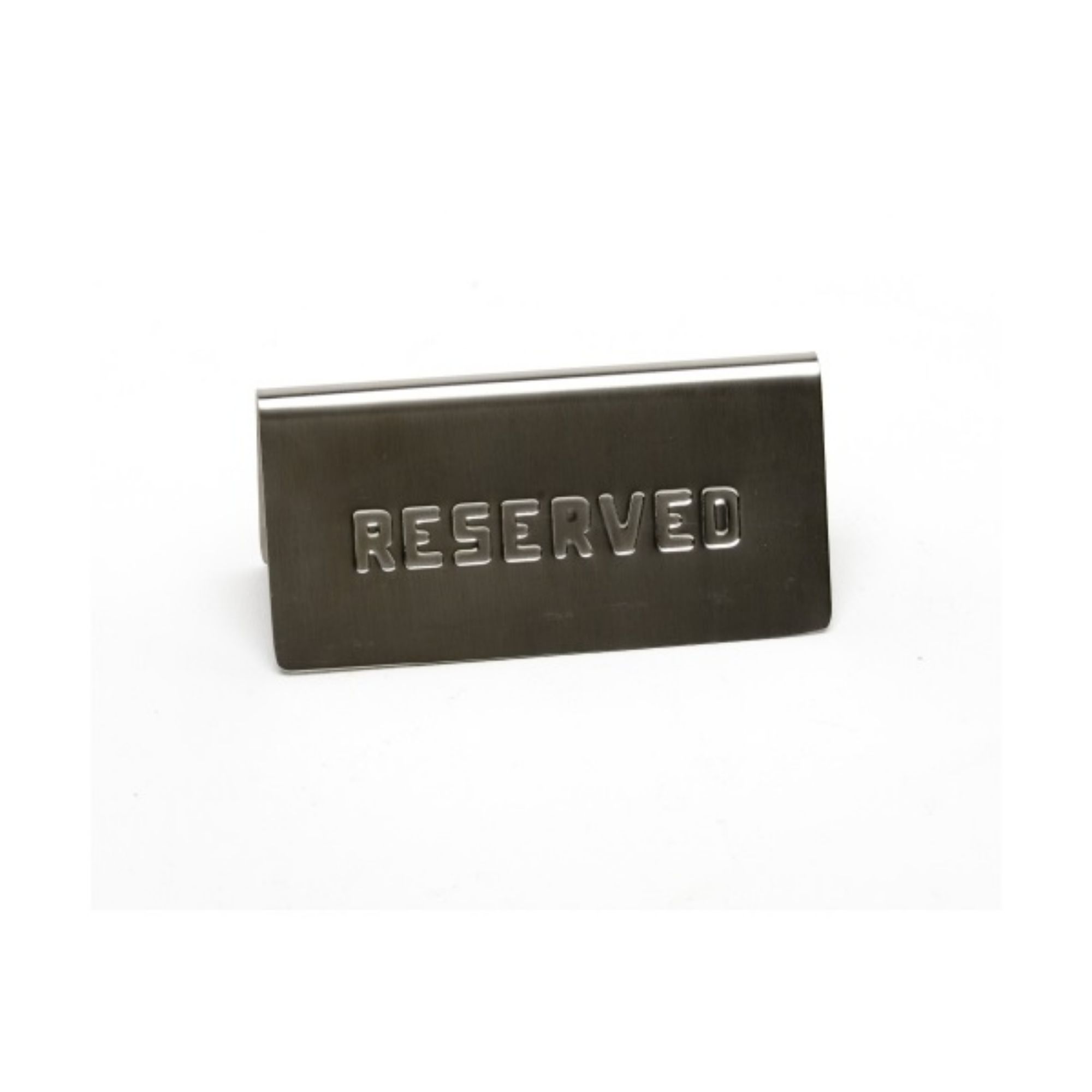 Picture of GenWare Stainless Steel Reserved Table Sign - RES-01