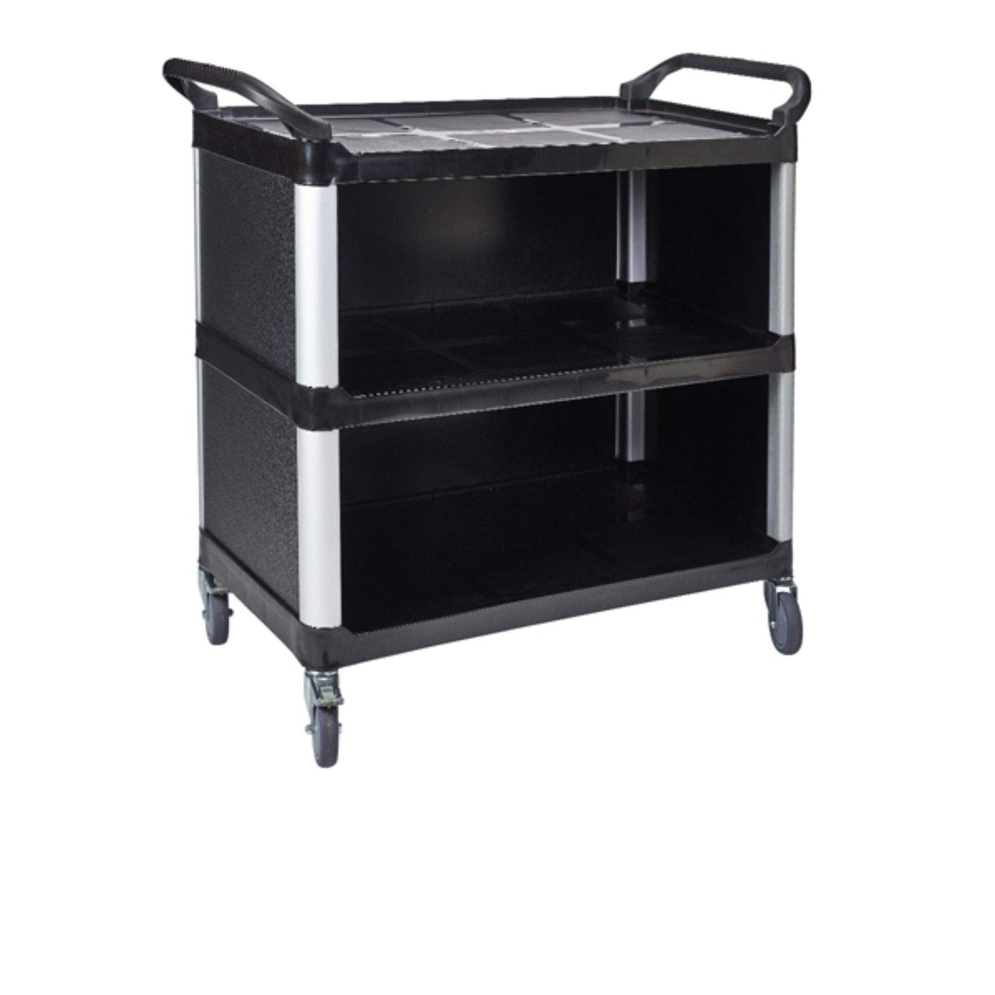 Picture of GenWare Large 3 Tier PP Panelled Trolley - TROLPL-P