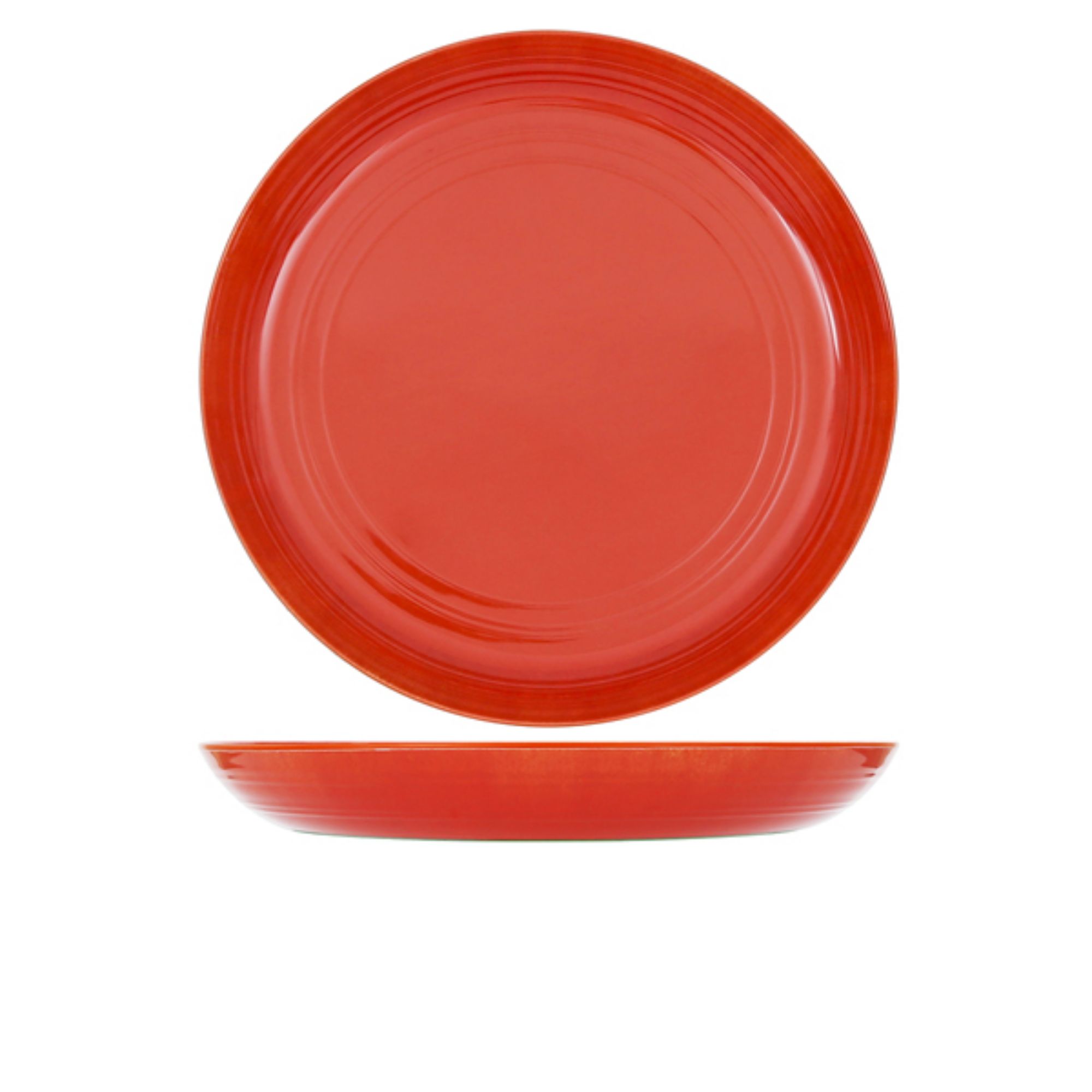 Picture of Orange Glazed Melamine Casablanca Bowl 38 x 4.5cm - CA380935