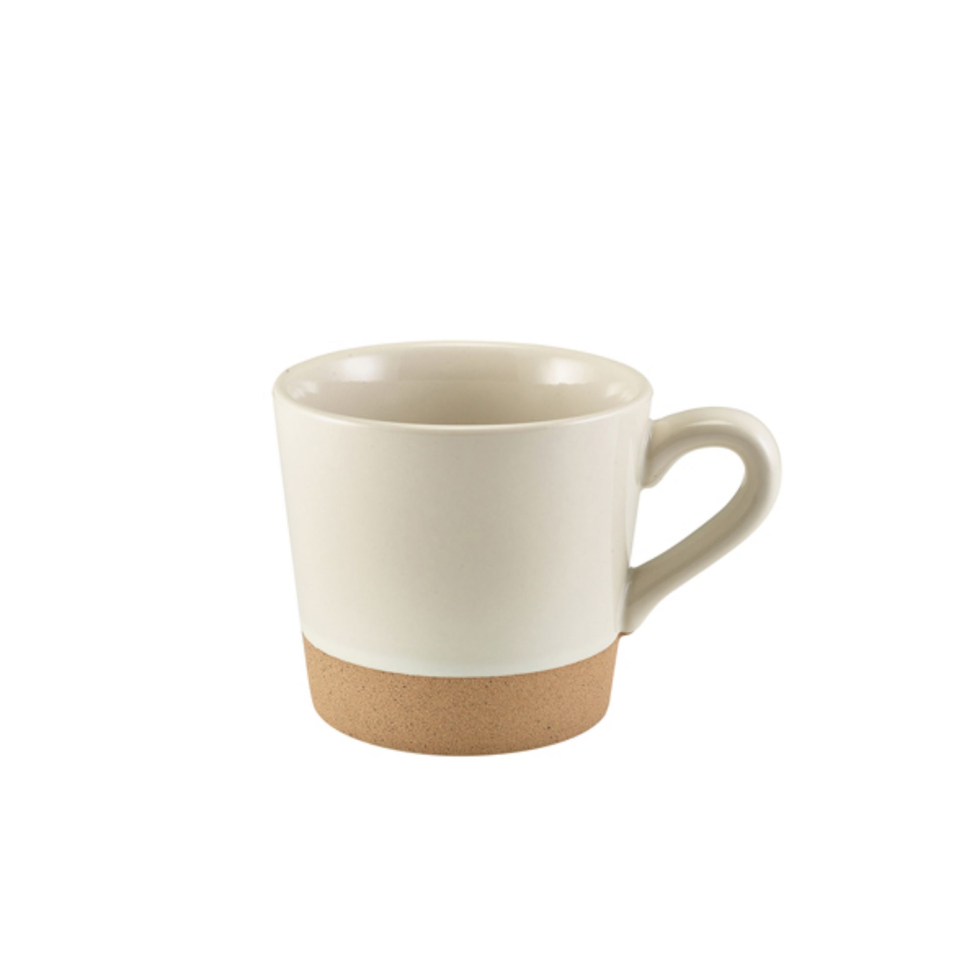 Picture of GenWare Kava White Stoneware Coffee Cup 34cl/12oz - CUP-KW34