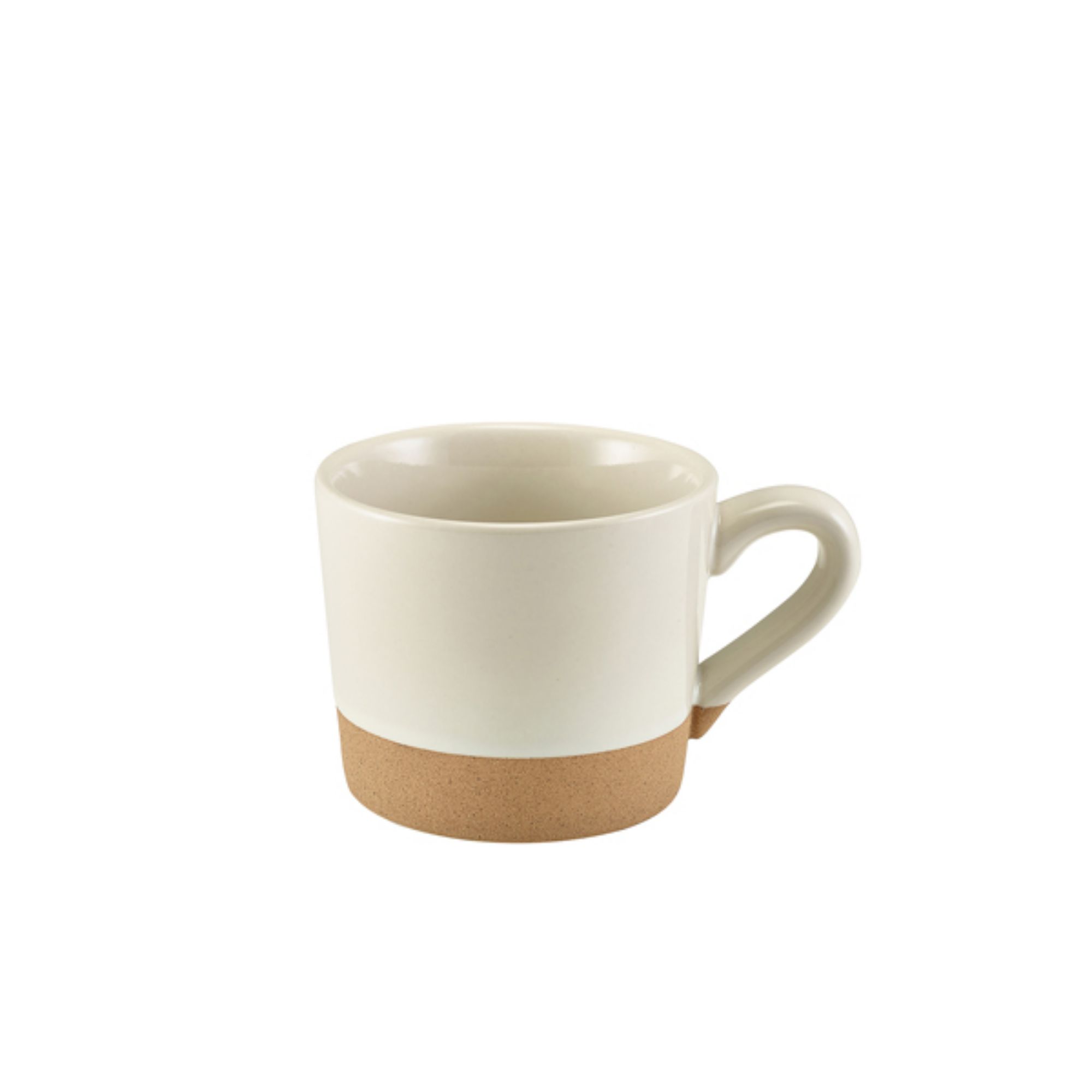 Picture of GenWare Kava White Stoneware Coffee Cup 28.5cl/10oz - CUP-KW28