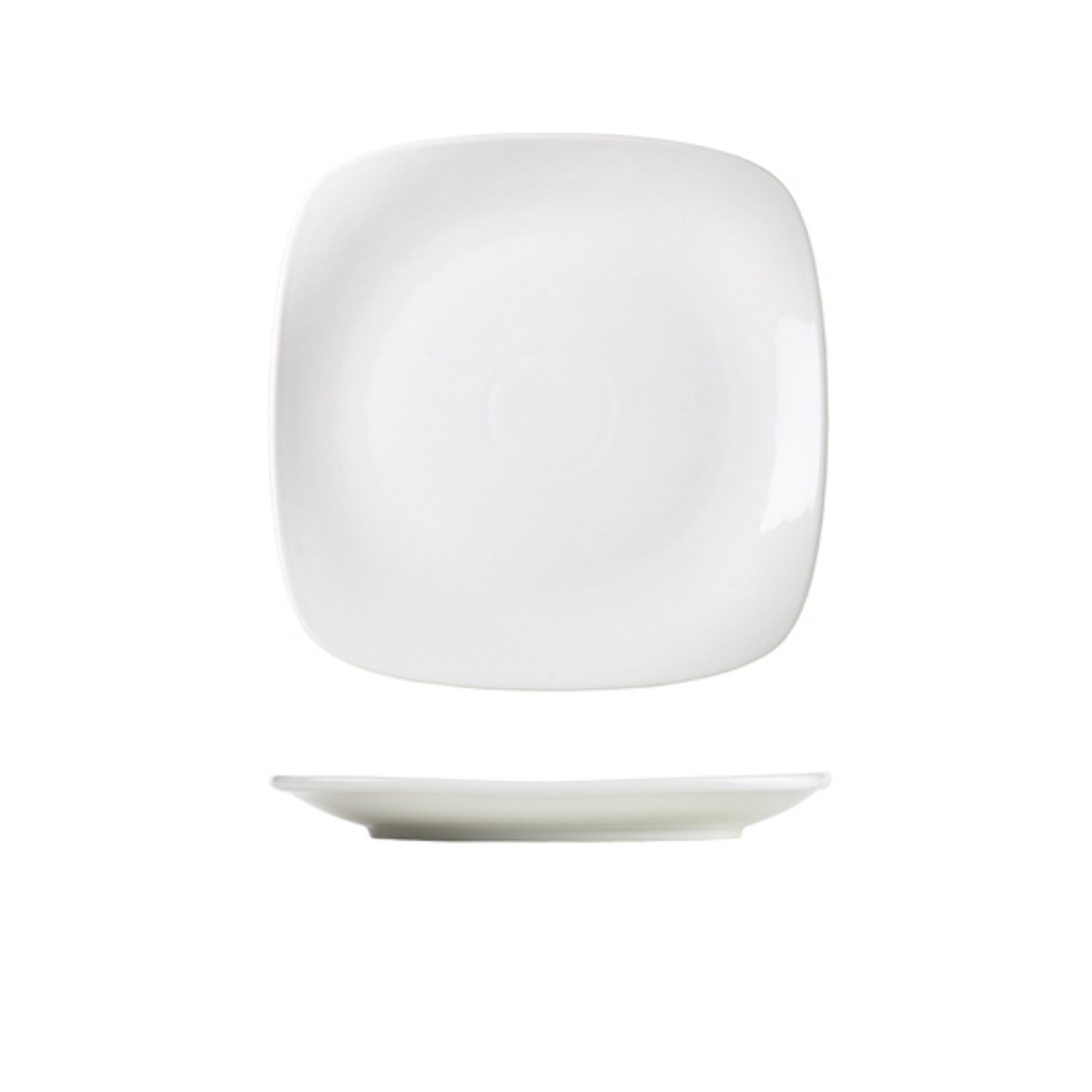 Picture of Genware Porcelain Rounded Square Plate 21cm/8.25" - 184521
