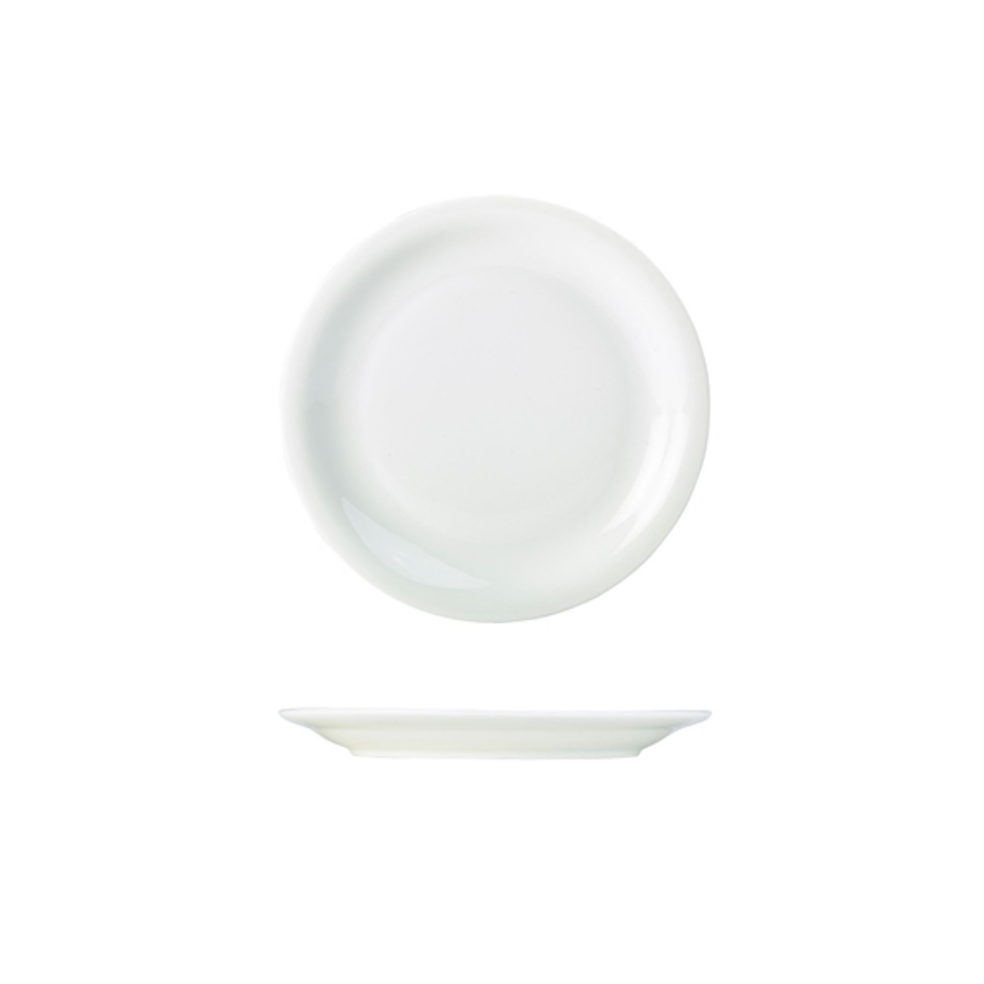 Picture of Genware Porcelain Narrow Rim Plate 16cm/6.25" - 160316