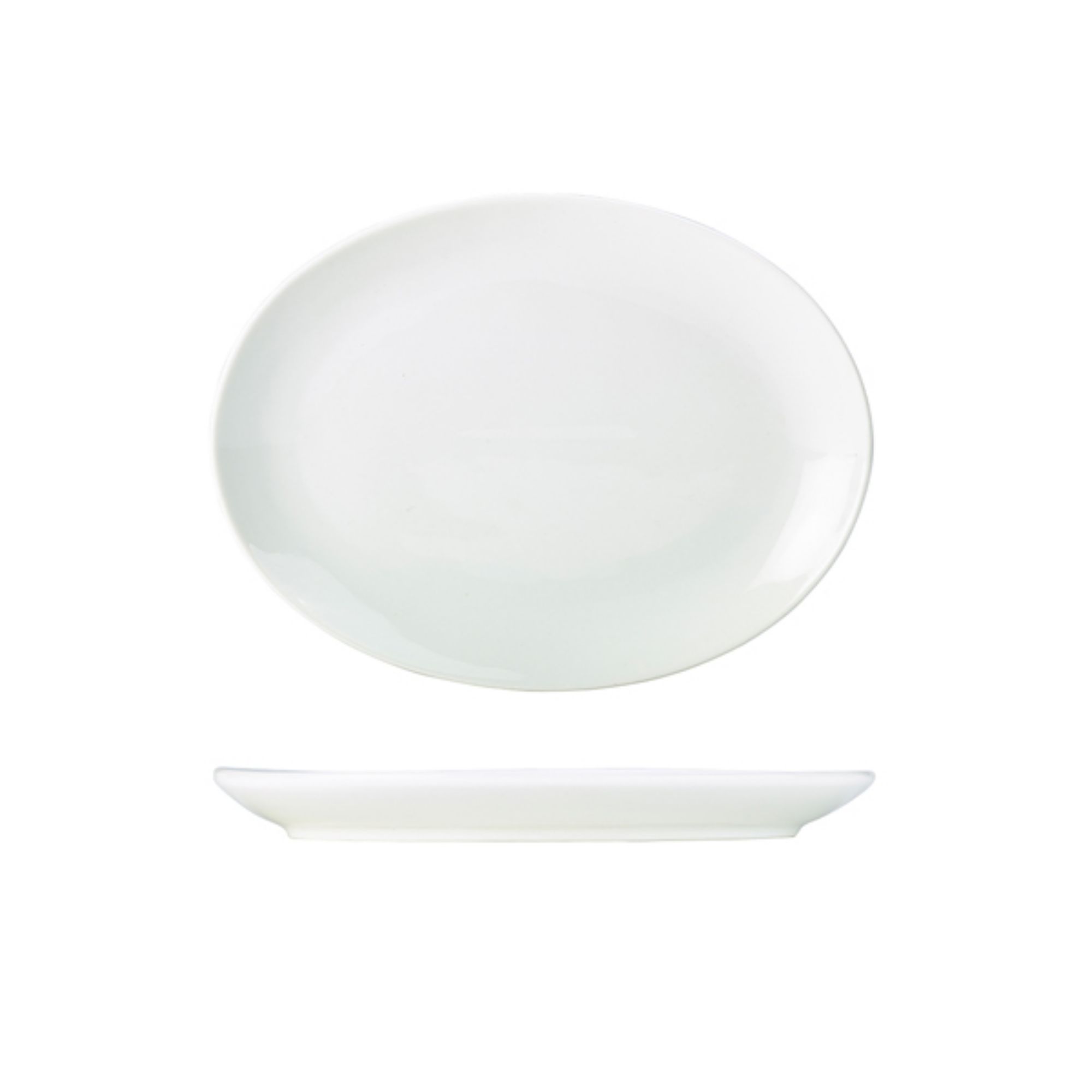 Picture of Genware Porcelain Oval Plate 28cm/11" - 112128
