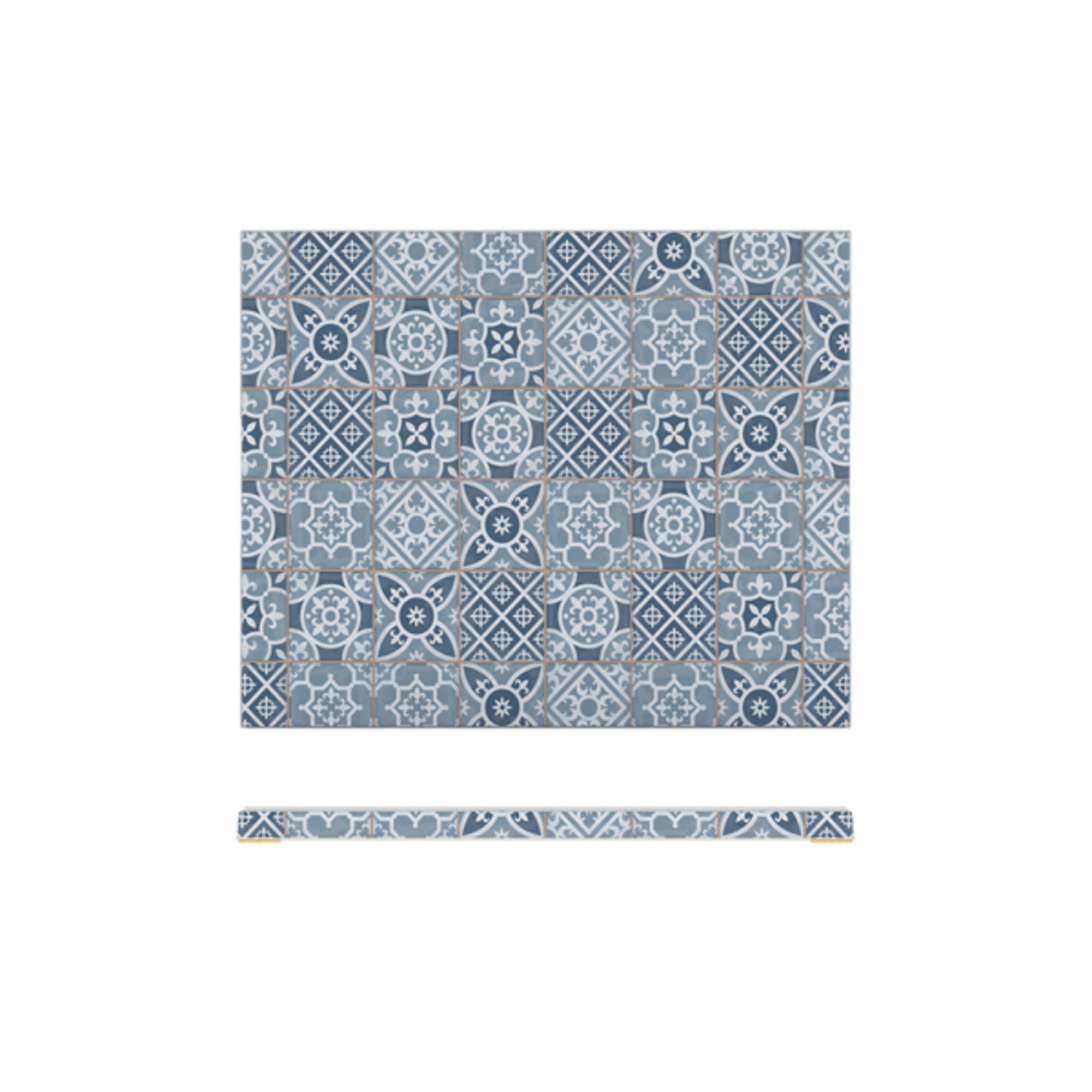 Picture of Blue Marrakesh Melamine GN1/2 Slab 32.5 x 26.5cm - MK120828