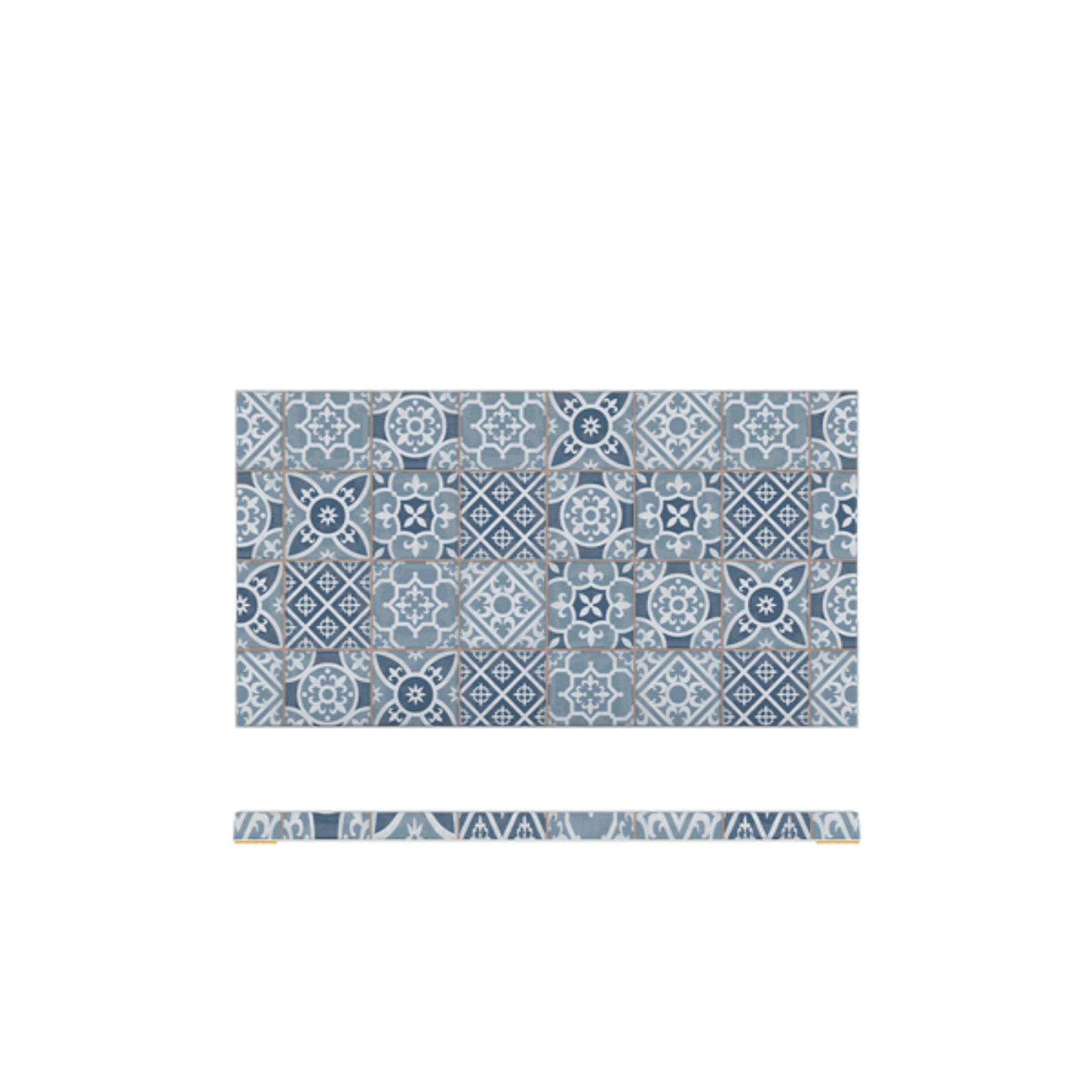 Picture of Blue Marrakesh Melamine GN1/3 Slab 32.5 x 17.6cm - MK130828