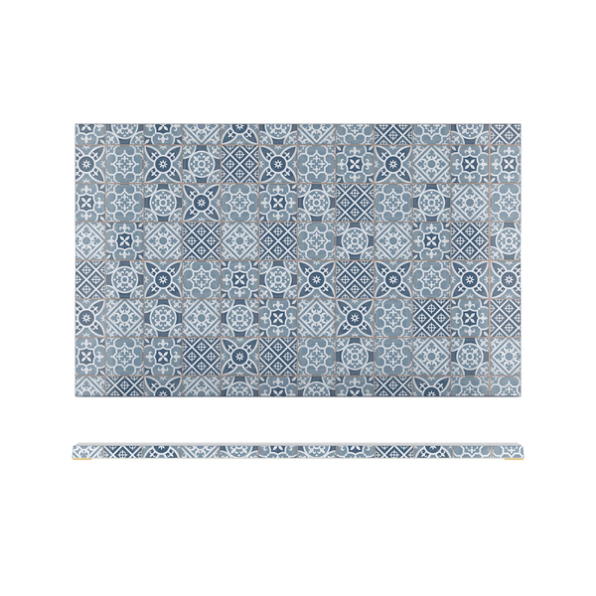 Picture of Blue Marrakesh Melamine GN1/1 Slab 53 x 32.5cm - MK110828
