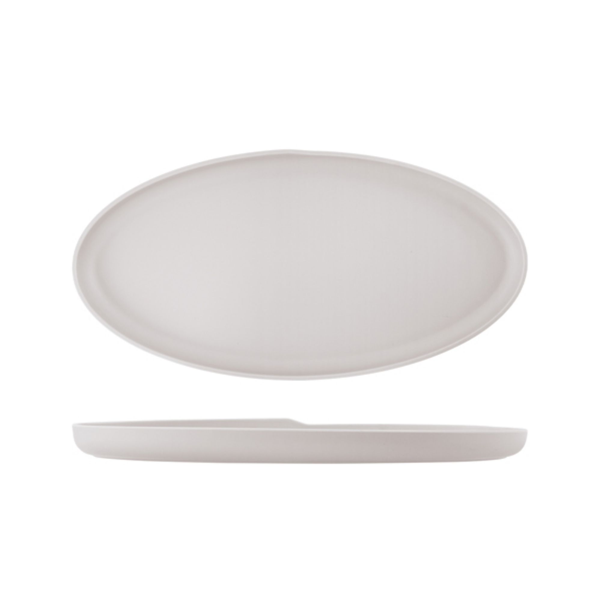 Picture of White Copenhagen Oval Melamine Dish 47.5 x 24cm - CP472545