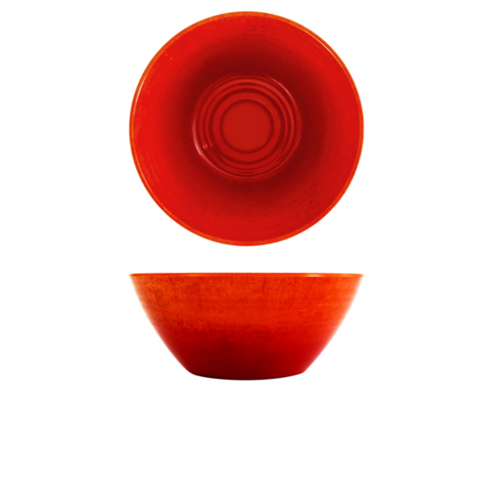 Picture of Orange Glazed Melamine Casablanca Bowl 24.5 x 10cm - CA240935