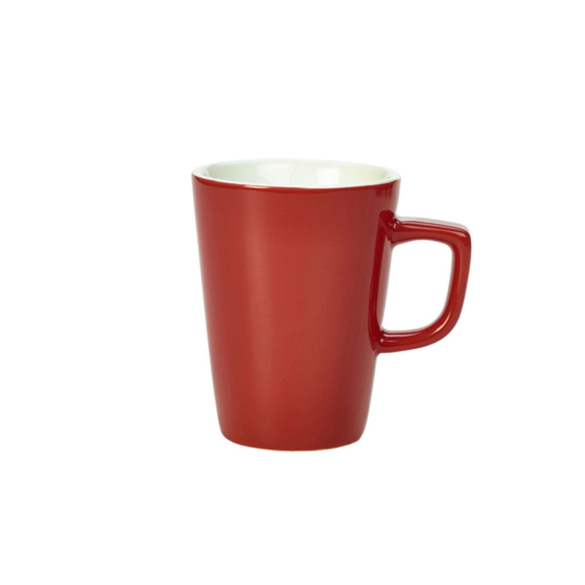 Picture of Genware Porcelain Red Latte Mug 34cl/12oz - 322135R