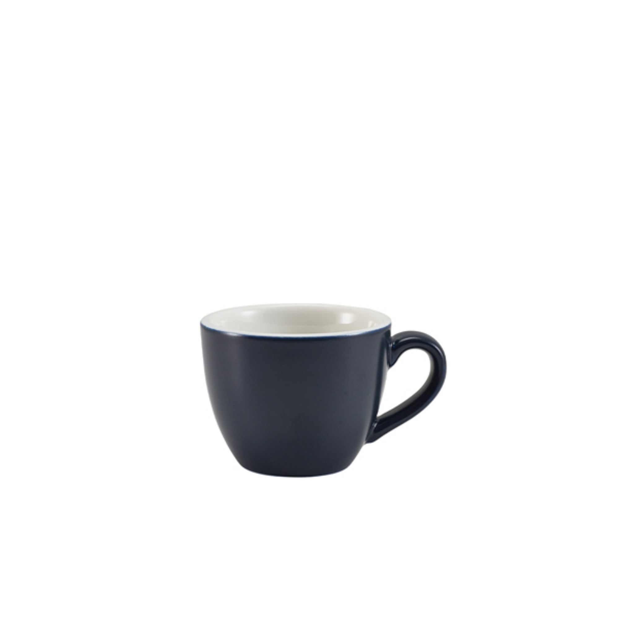 Picture of GenWare Porcelain Matt Blue Bowl Shaped Cup 9cl/3oz - 312109MBL