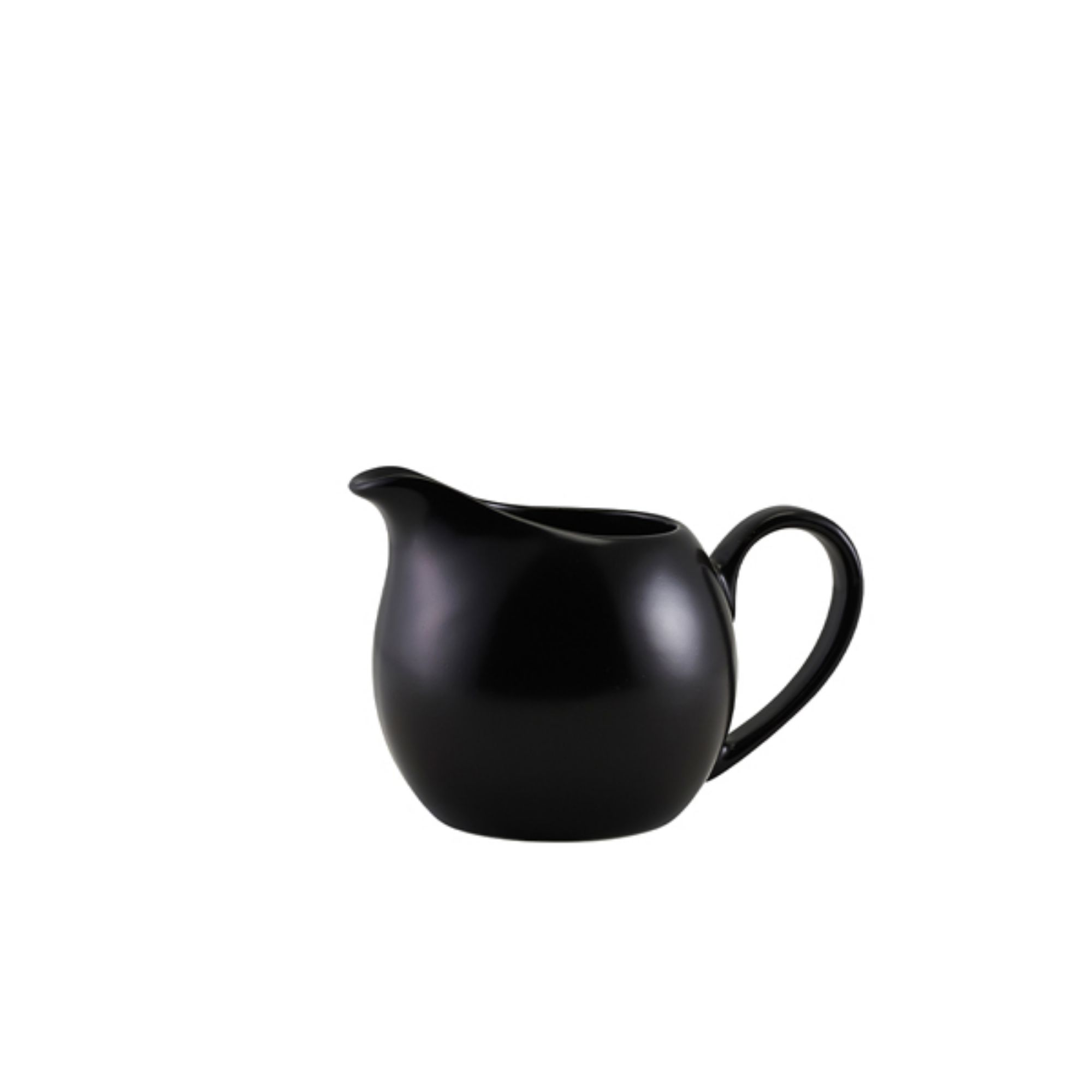 Picture of Genware Porcelain Matt Black Jug 14cl/5oz - 373114MBK
