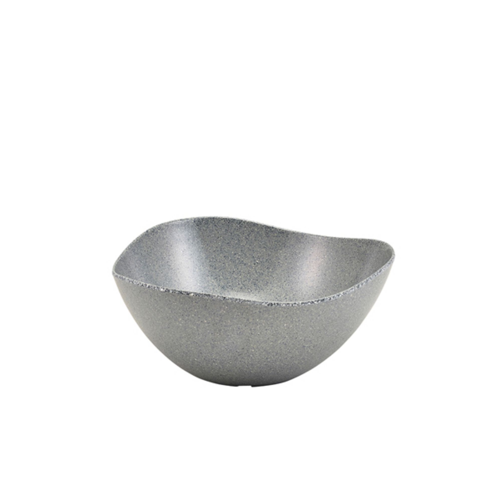 Picture of Grey Granite Melamine Triangular Buffet Bowl 28cm - MELTRB-28G