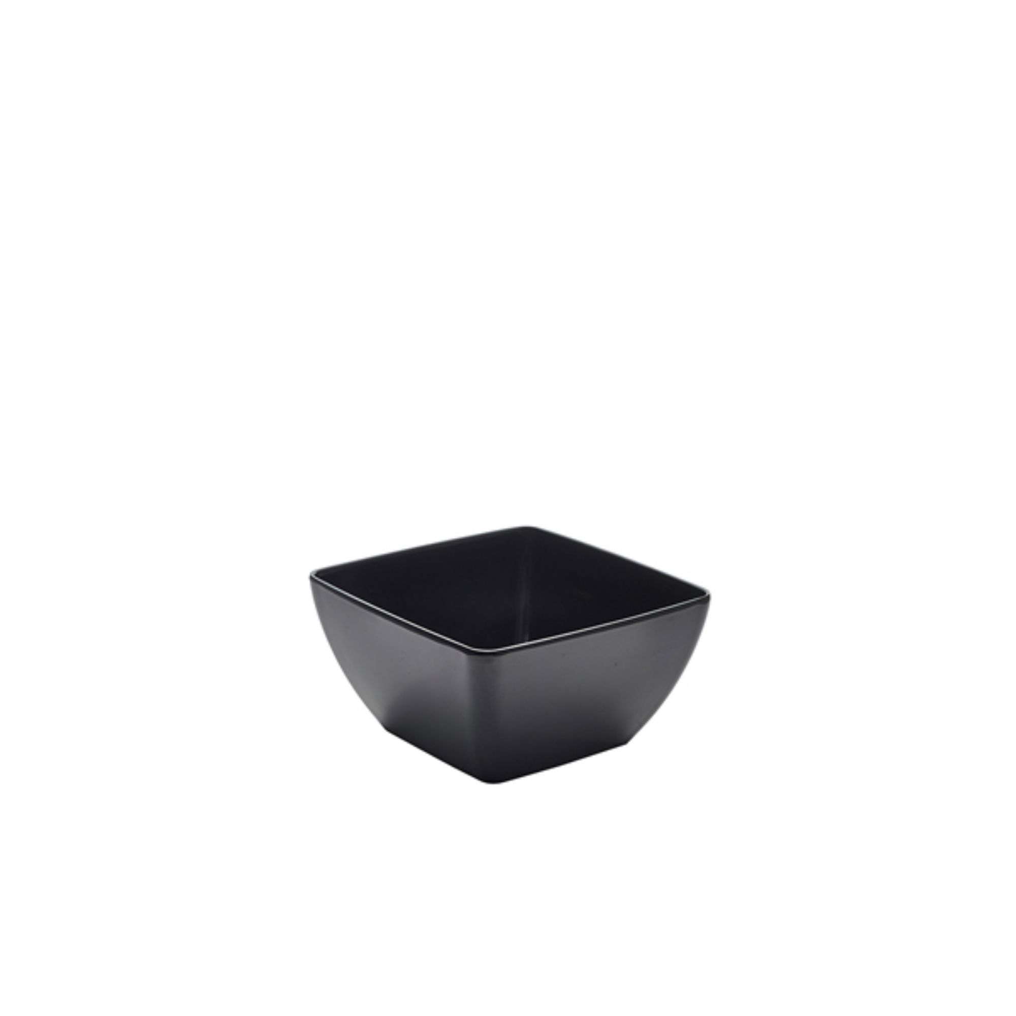 Picture of Black Melamine Curved Square Bowl 19cm - MELSQB-20BK