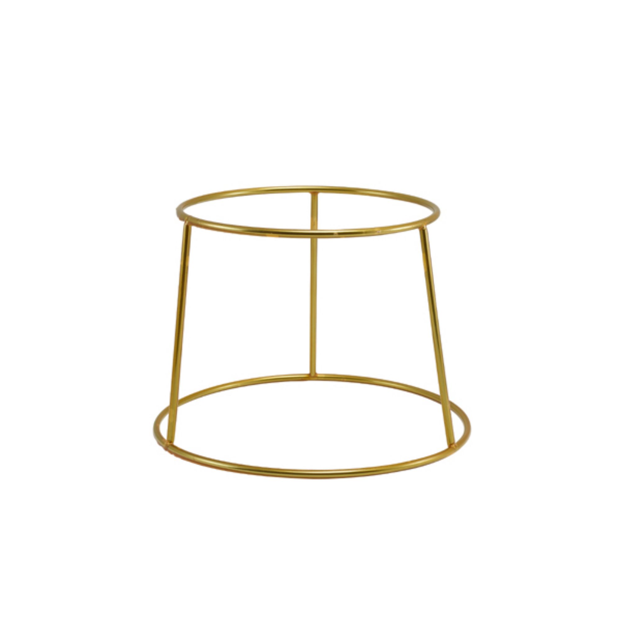 Picture of GenWare Gold Anti-Slip Round Buffet Riser 18cm - RSR-RGD18