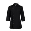 Picture of Whites Ladies Fitted Chef Jacket Black Size M - BA110-M