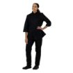 Picture of Whites Ladies Fitted Chef Jacket Black Size M - BA110-M