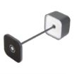 Picture of Olympia Lucca Table Lamp Squared Dome Grey 300mm - HZ215
