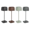 Picture of Olympia Lucca Table Lamp Squared Dome Grey 300mm - HZ215