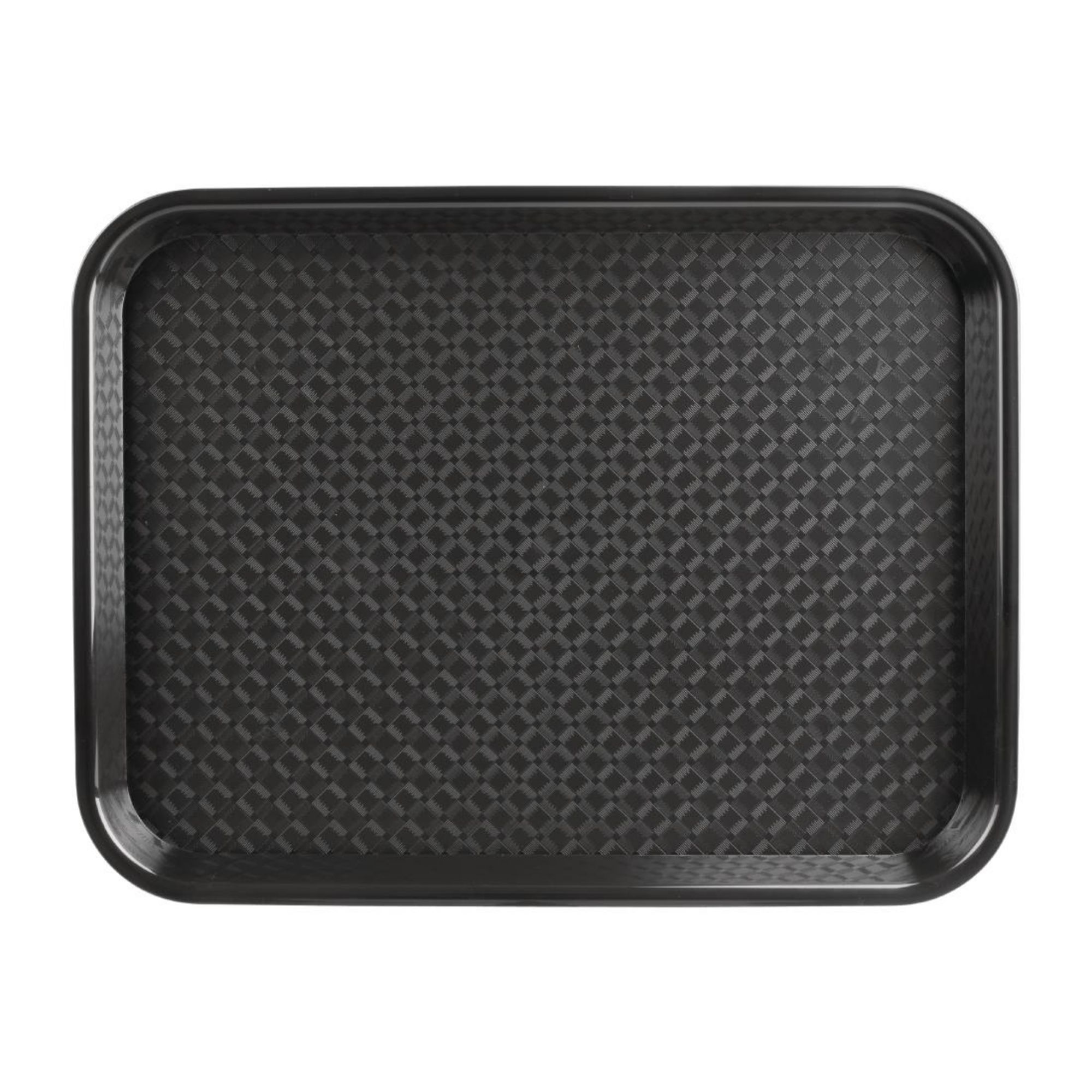 Picture of Olympia Kristallon Polypropylene Fast Food Tray Black Medium 415mm - P501