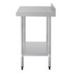 Picture of Vogue Stainless Steel Prep Table with Upstand 900mm - T380