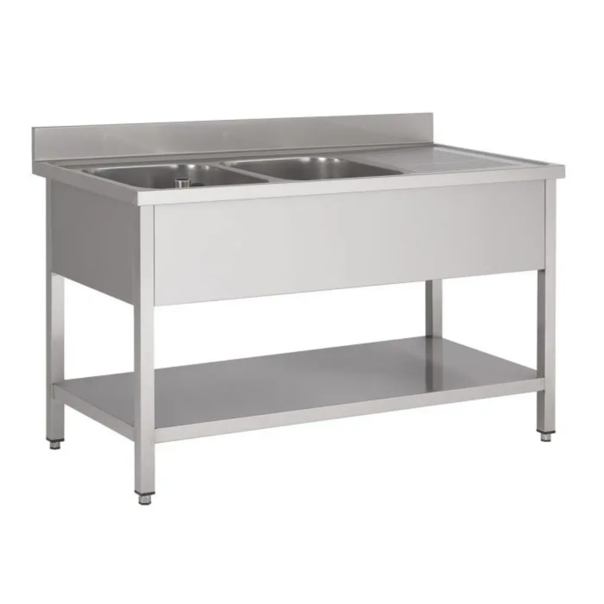 Picture of CombiSteel 700 Middle Shelf 2 Stainless Steel Sink Unit Side 1600 - 7408.0025OG