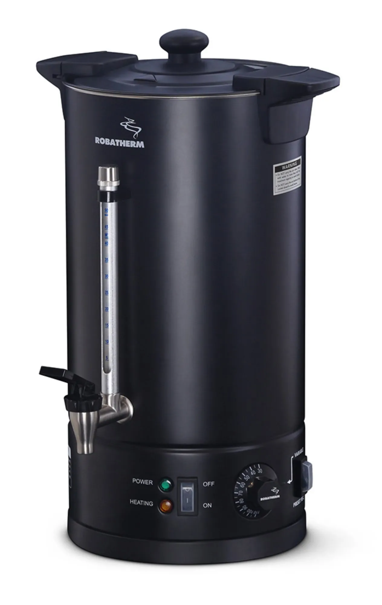 Picture of Roband UDB10VP Black Double Skinned Hot Water Urns - 5RUDB10VP