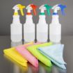 Picture of Jantex Microfibre Cloths Green (5 Pack) - HX270