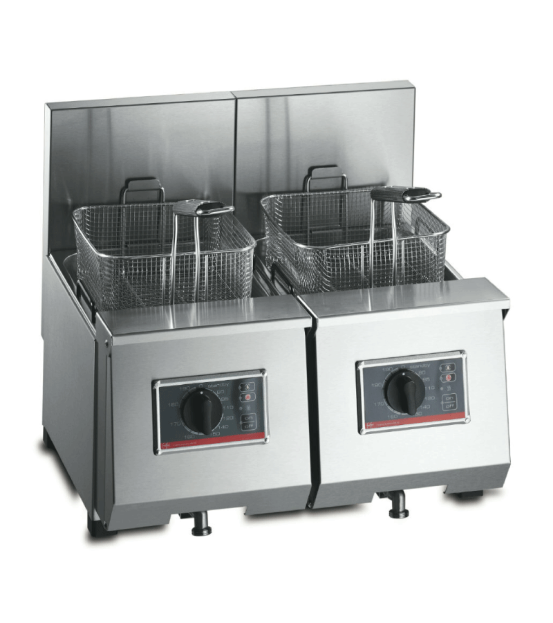 Picture of FriFri Profi+ 6 + 6 Electric Counter-top Twin Tank Fryer - 2 Baskets - W 540 mm - 2 x 4.6 kW - 650950