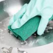 Picture of Jantex Green 100% Recycled Scouring Pads 9x6" (10 pack) - HW010