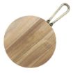 Picture of Olympia Round Paddle Board Acacia Wood With Metal Handle 458x305mm - HX389