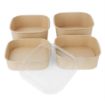 Picture of Fiesta Recyclable PET lid for Square Container Bases (300 Pack) - HW019