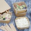Picture of Fiesta Recyclable PET lid for Square Container Bases (300 Pack) - HW019