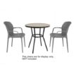 Picture of Bolero Marston Round Outdoor Table Black 700mm - DX986