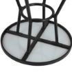 Picture of Bolero Marston Round Outdoor Table Black 700mm - DX986