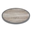 Picture of Bolero Fibre Glass Round Table Top Wood Effect 580mm - DL486