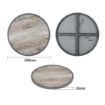 Picture of Bolero Fibre Glass Round Table Top Wood Effect 580mm - DL486